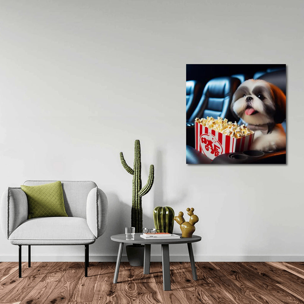 Shih Tzu Movie Fairytale: Popcorn and Movies for Comfort
