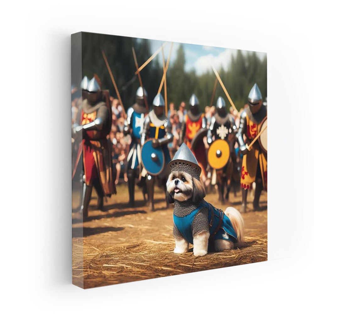 Knight's Tournament: Brave Shih Tzu in the Middle Ages