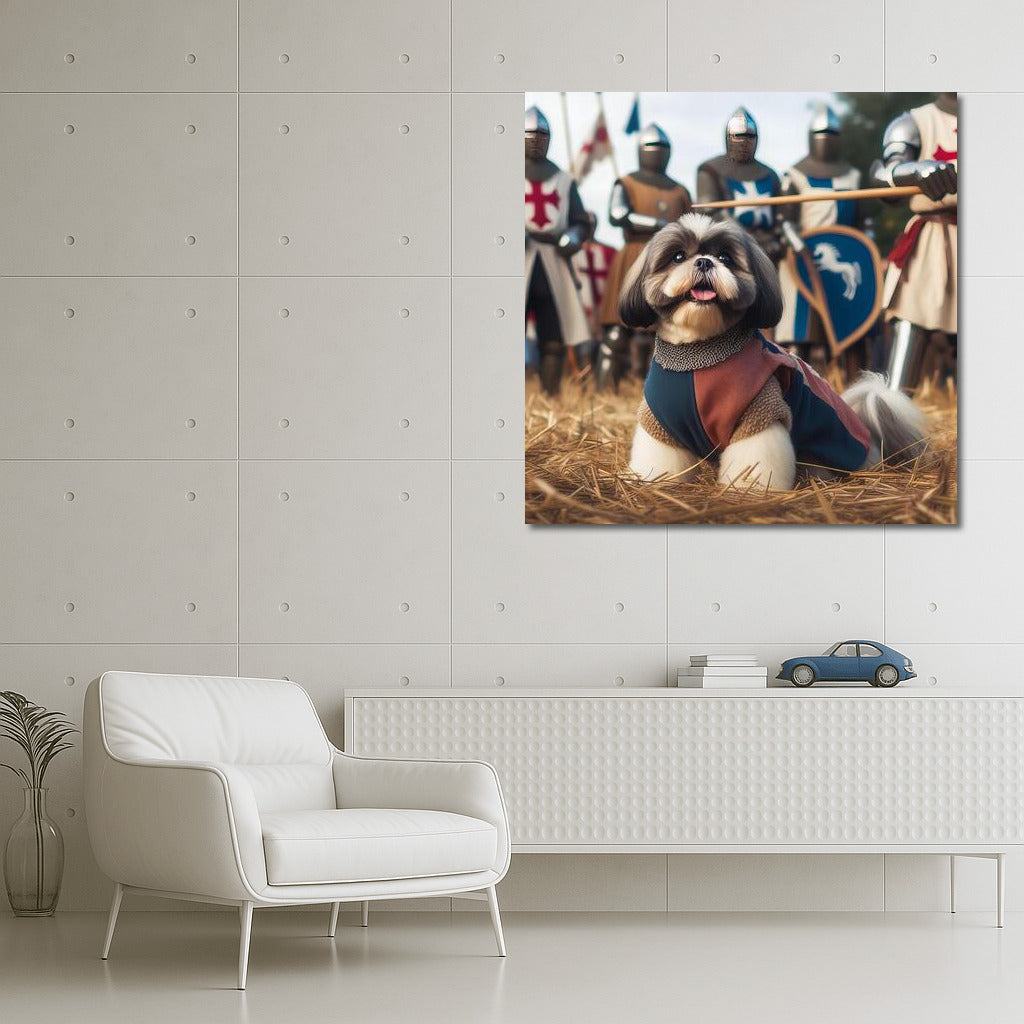 Shih Tzu in the Middle Ages: Knights' Tournament on Your Wall