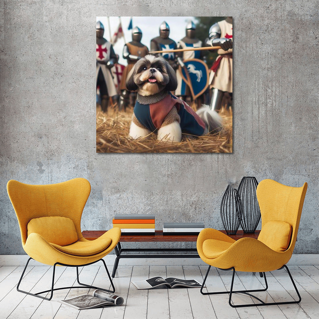Shih Tzu in the Middle Ages: Knights' Tournament on Your Wall