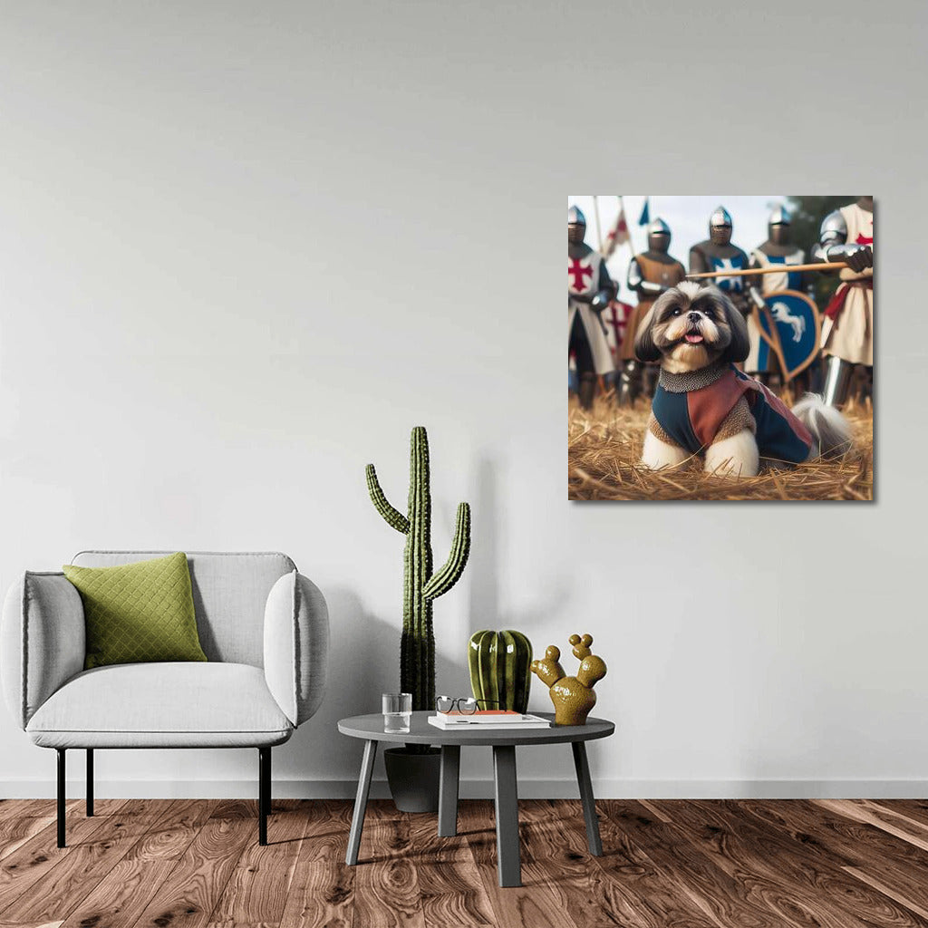 Shih Tzu in the Middle Ages: Knights' Tournament on Your Wall