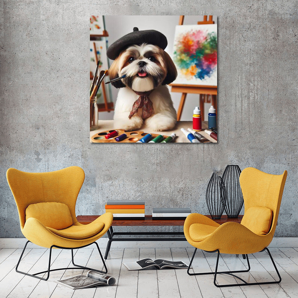 Shih Tzu Artist: Vivid Masterpieces on Canvas
