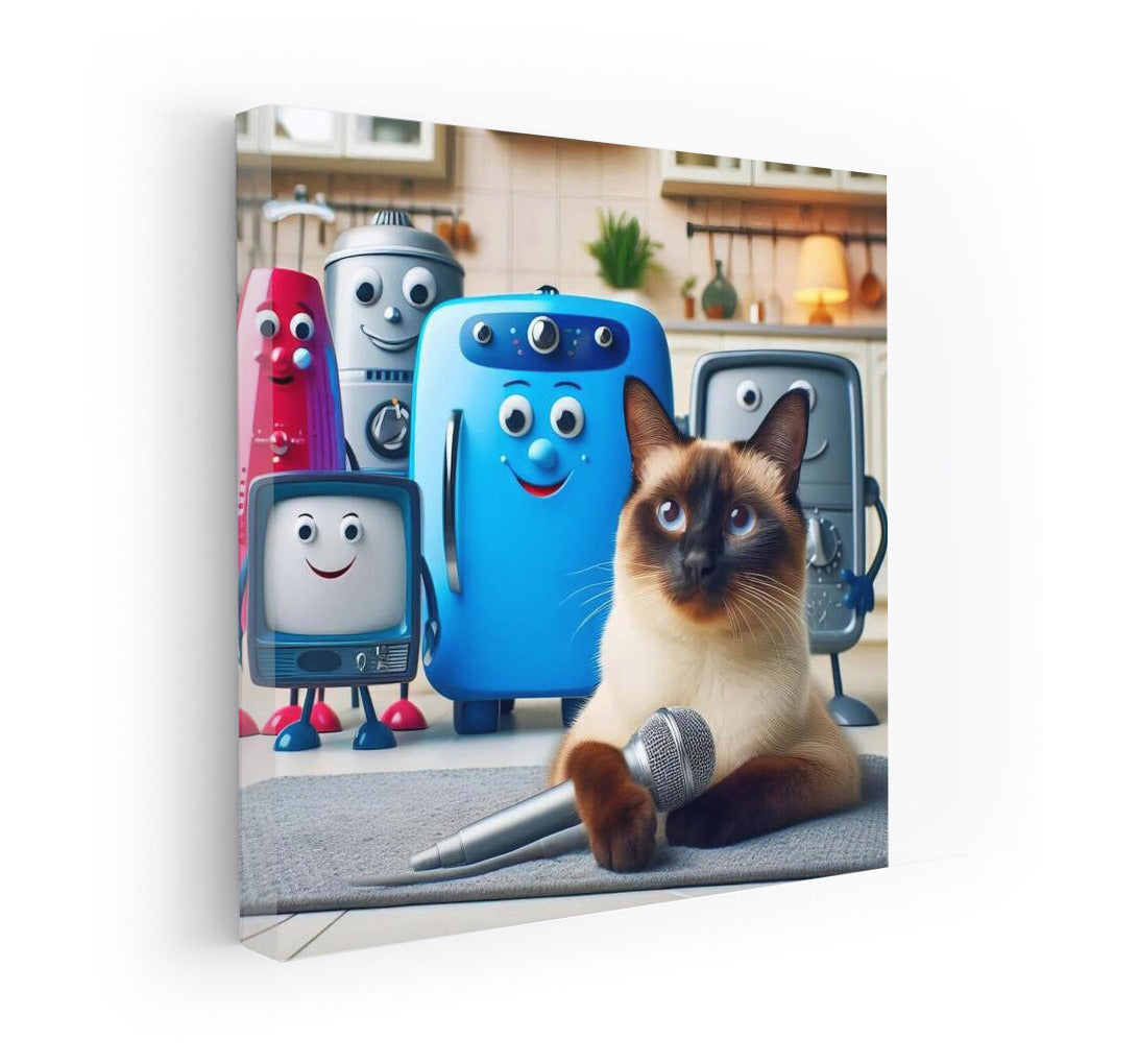 Siamese Cat TV Presenter: The Magical World of Living Technology