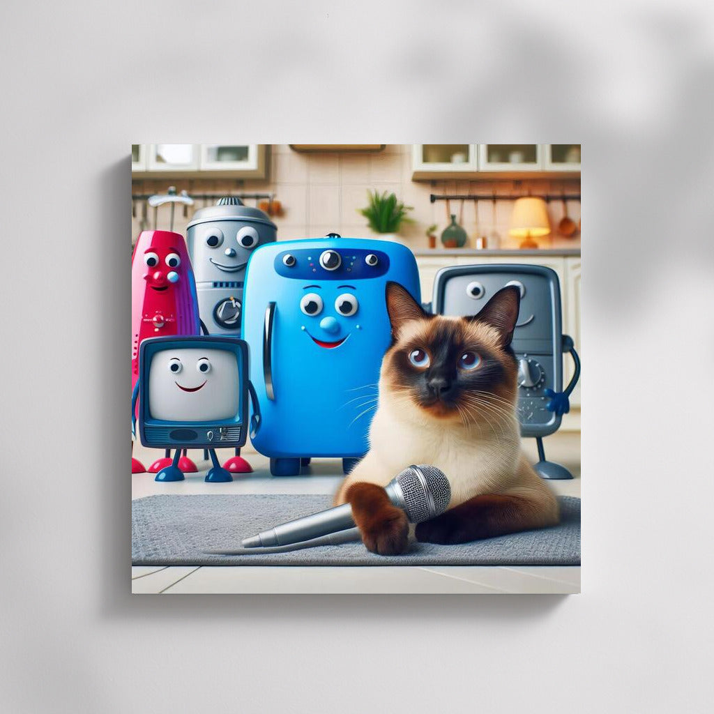 Siamese Cat TV Presenter: The Magical World of Living Technology