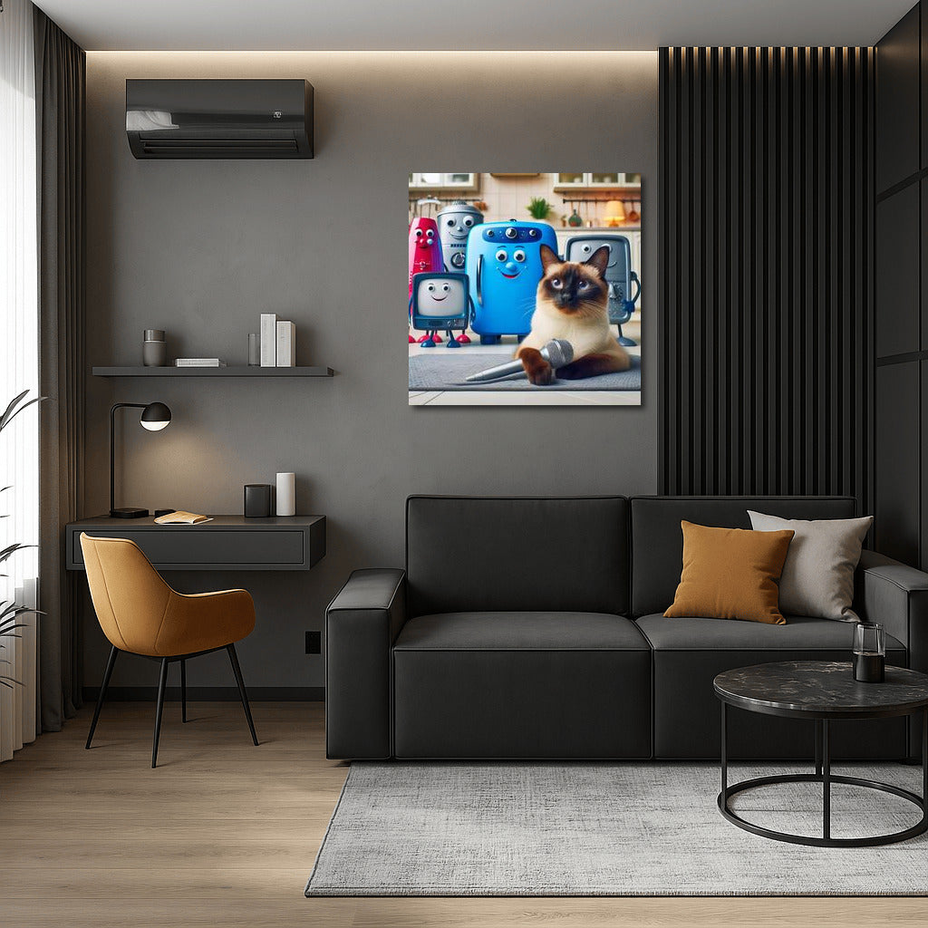 Siamese Cat TV Presenter: The Magical World of Living Technology