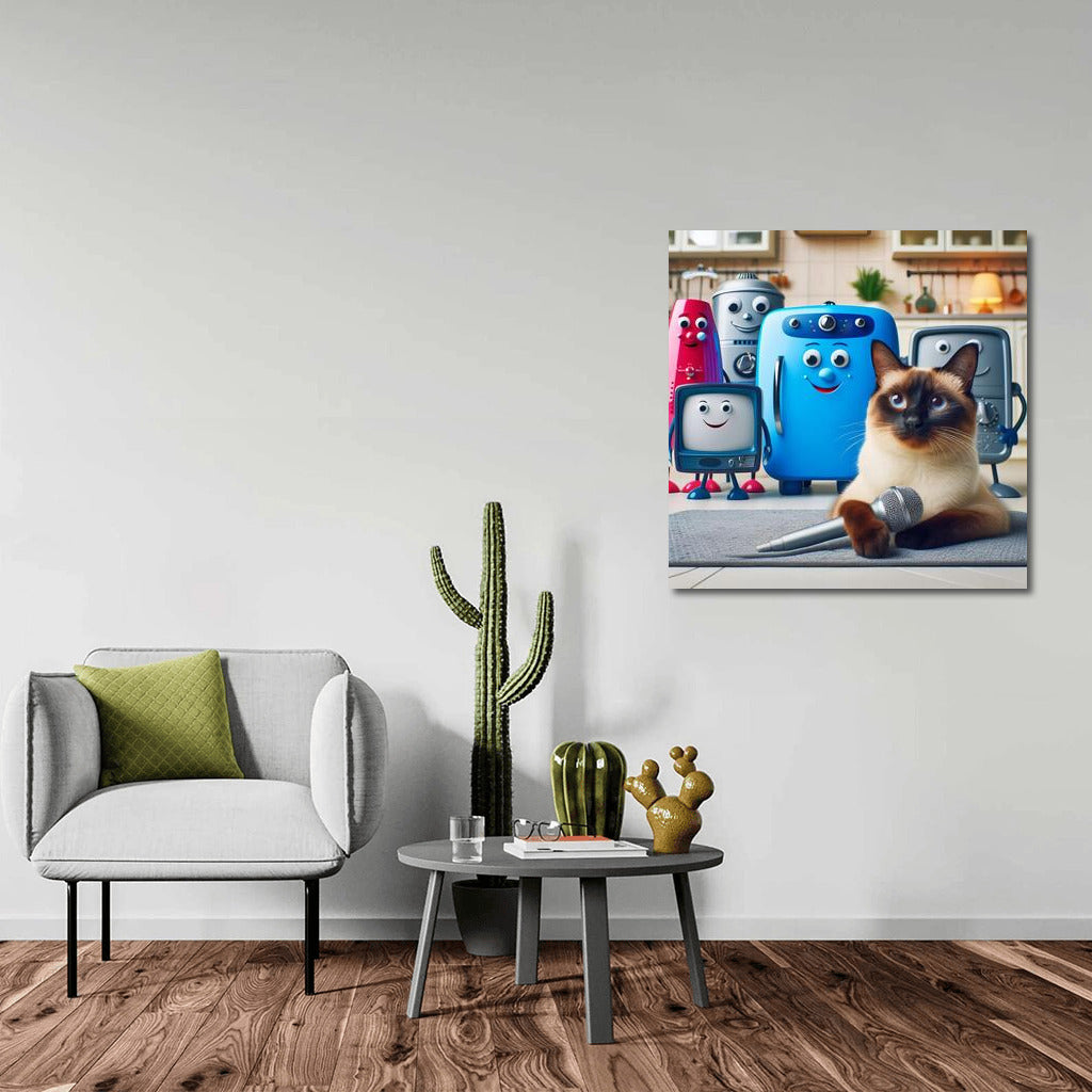 Siamese Cat TV Presenter: The Magical World of Living Technology