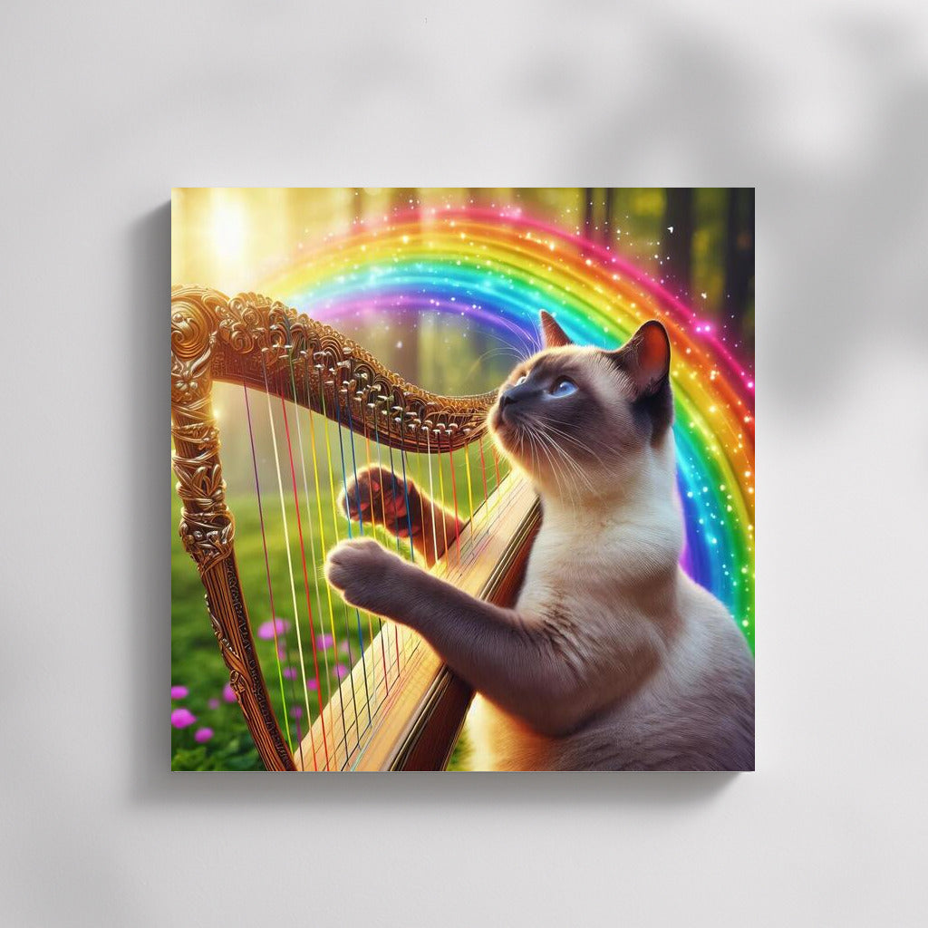 Siamese Cat and Rainbow Harp: Music That Brings Nature to Life