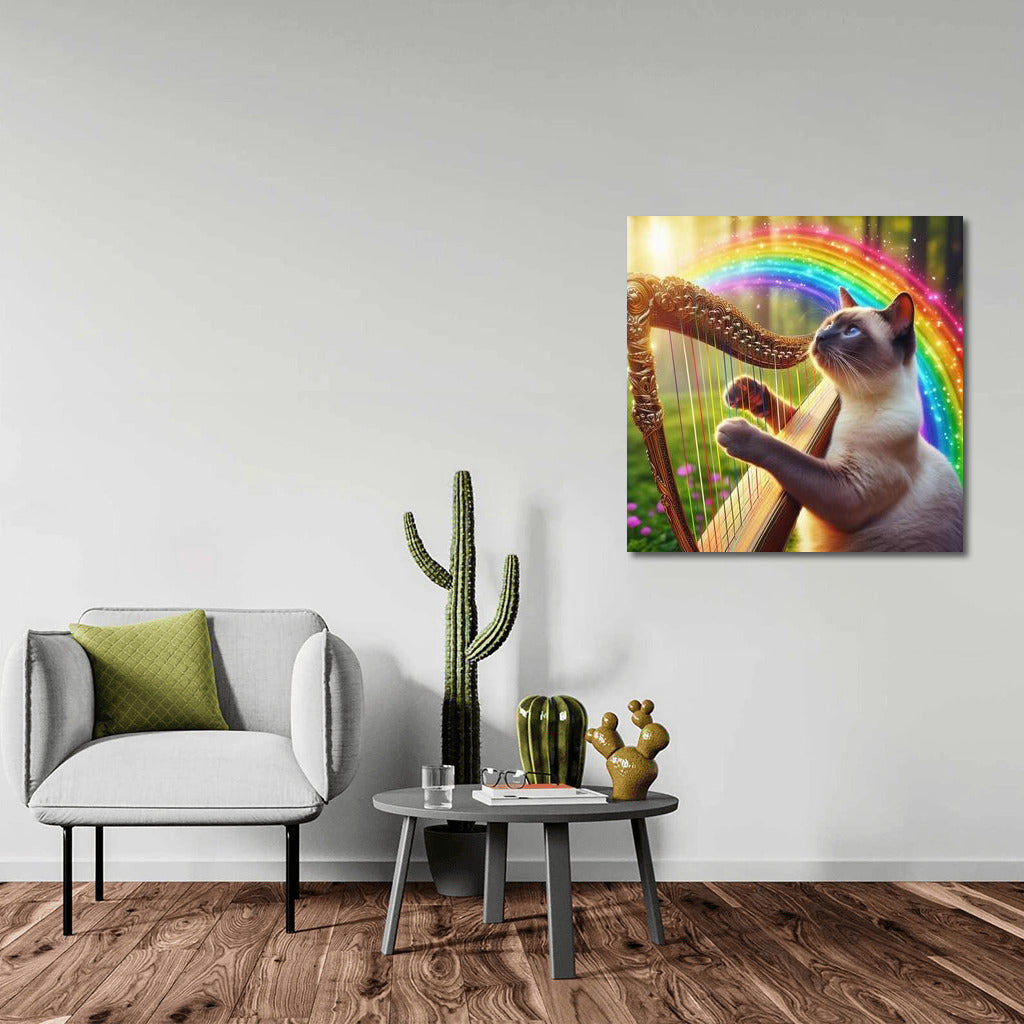 Siamese Cat and Rainbow Harp: Music That Brings Nature to Life