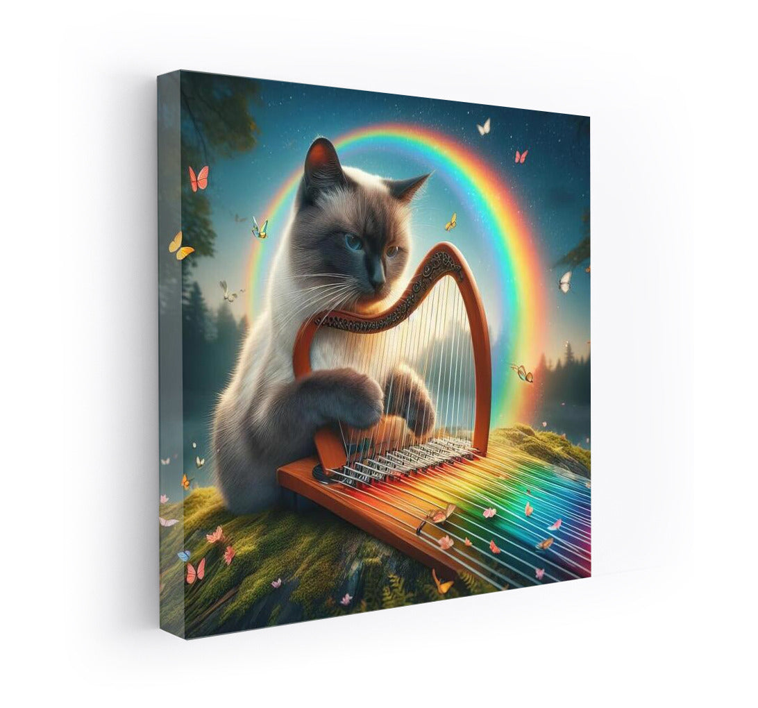 Siamese Cat and the Magic of the Rainbow Harp: Nature Comes to Life