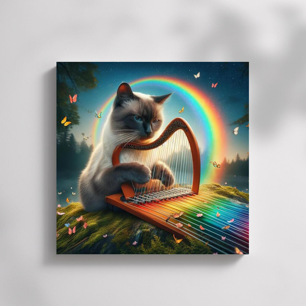 Siamese Cat and the Magic of the Rainbow Harp: Nature Comes to Life