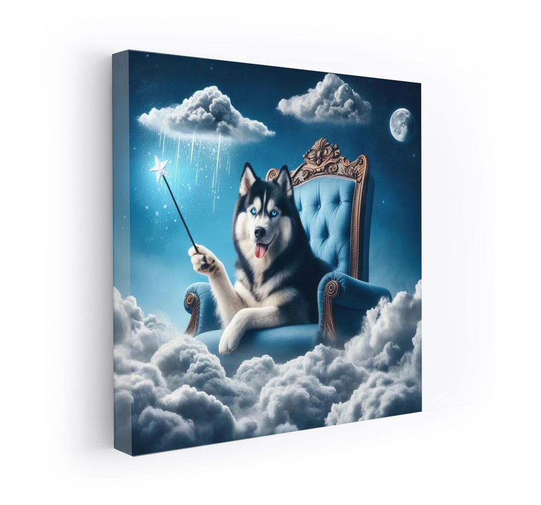 Magical Siberian Husky: Lord of Clouds and Weather