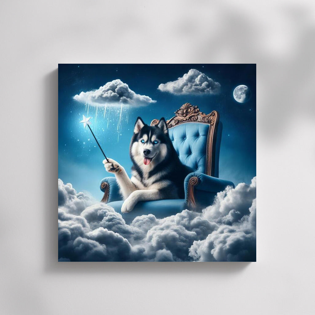 Magical Siberian Husky: Lord of Clouds and Weather