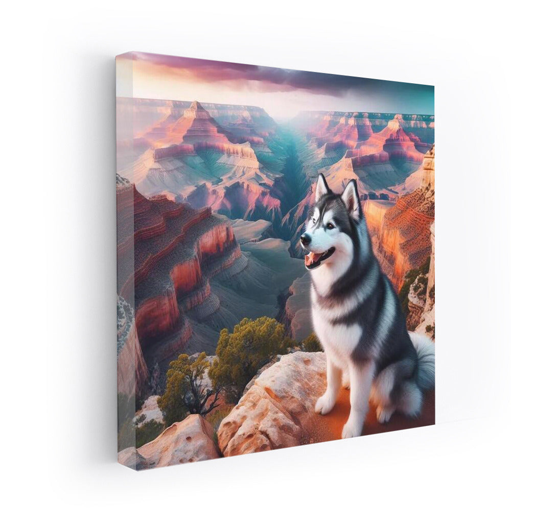 Siberian Husky Grand Canyon Adventure: Adventures at the Edge of the World