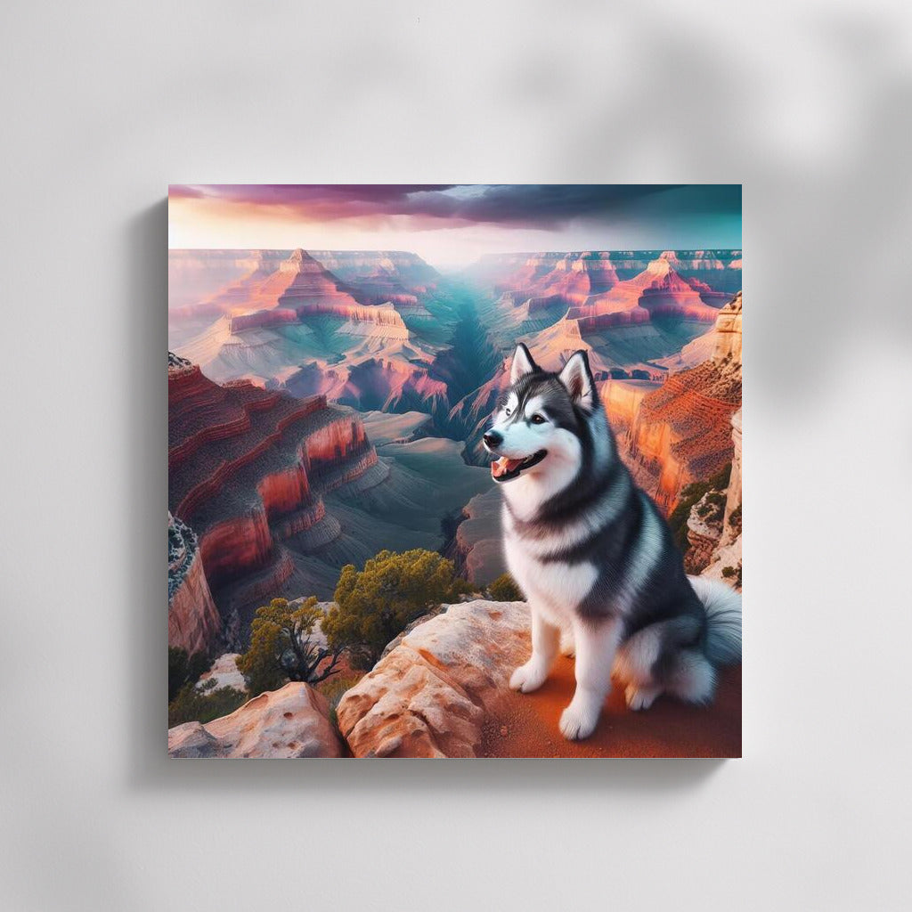 Siberian Husky Grand Canyon Adventure: Adventures at the Edge of the World