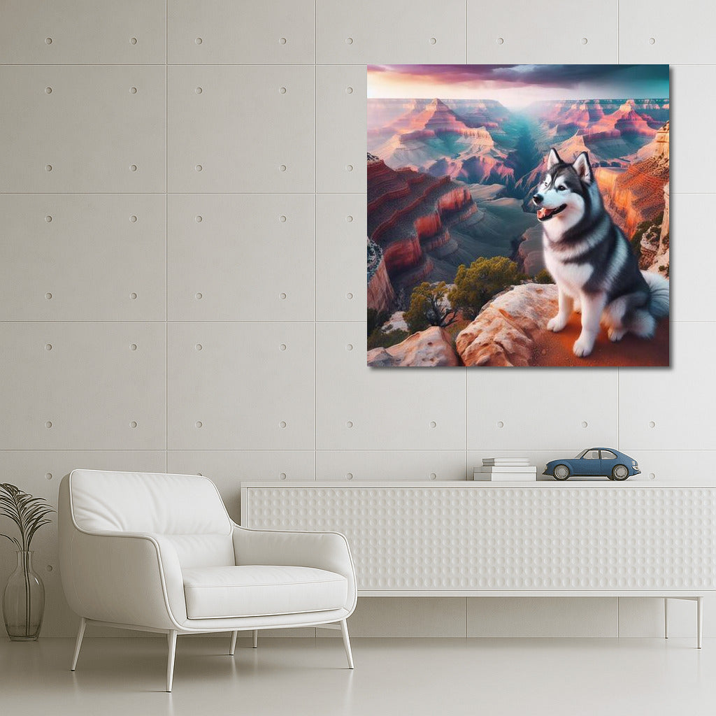 Siberian Husky Grand Canyon Adventure: Adventures at the Edge of the World