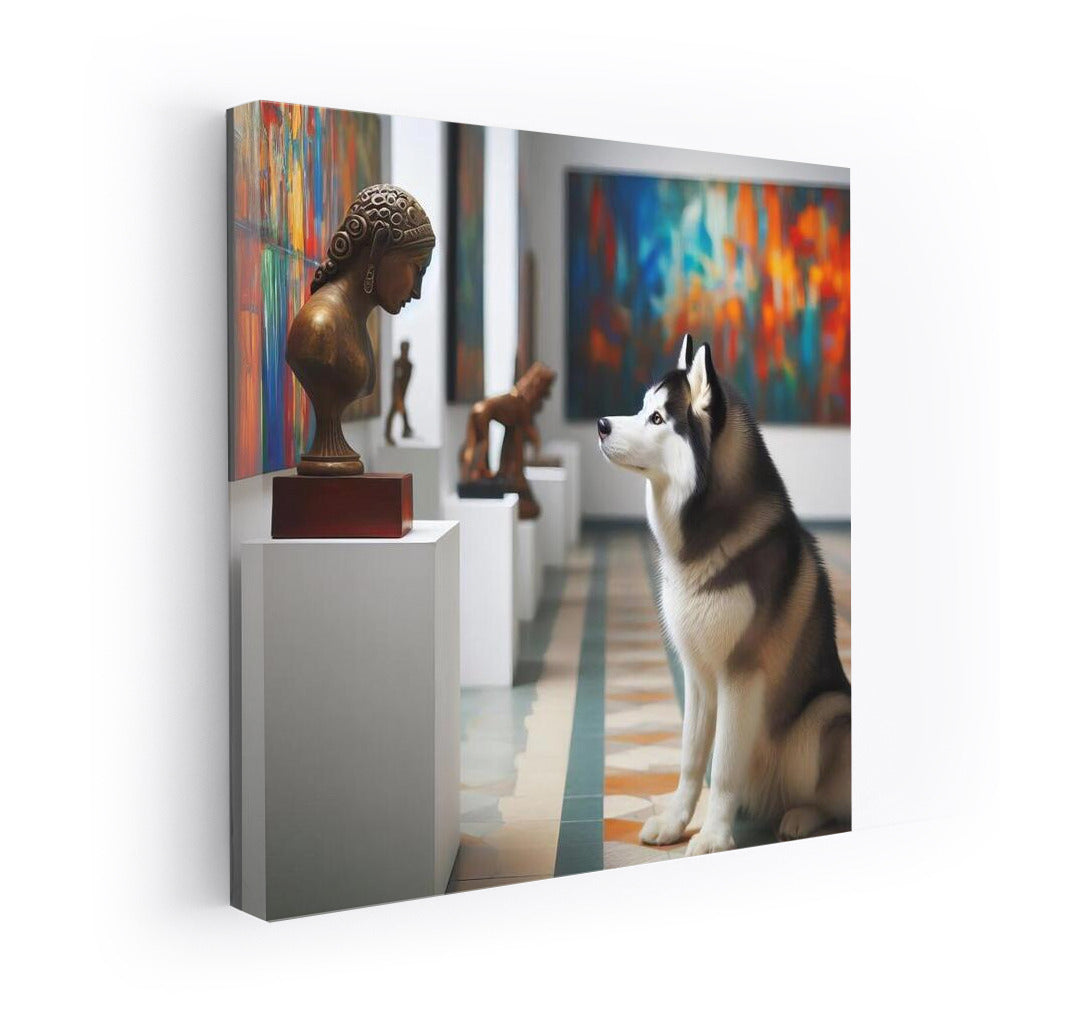 Siberian Husky in the Gallery: Art and Canine Elegance for Your Interior