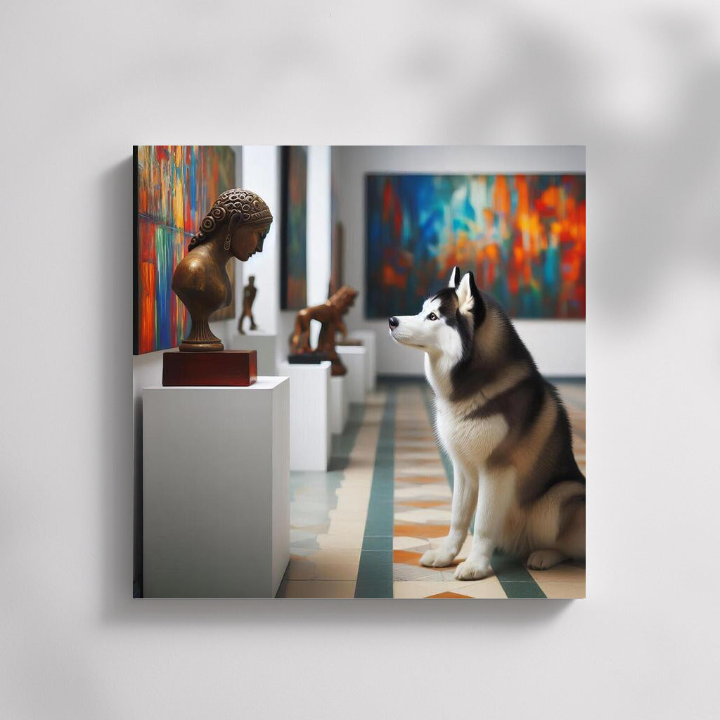 Siberian Husky in the Gallery: Art and Canine Elegance for Your Interior