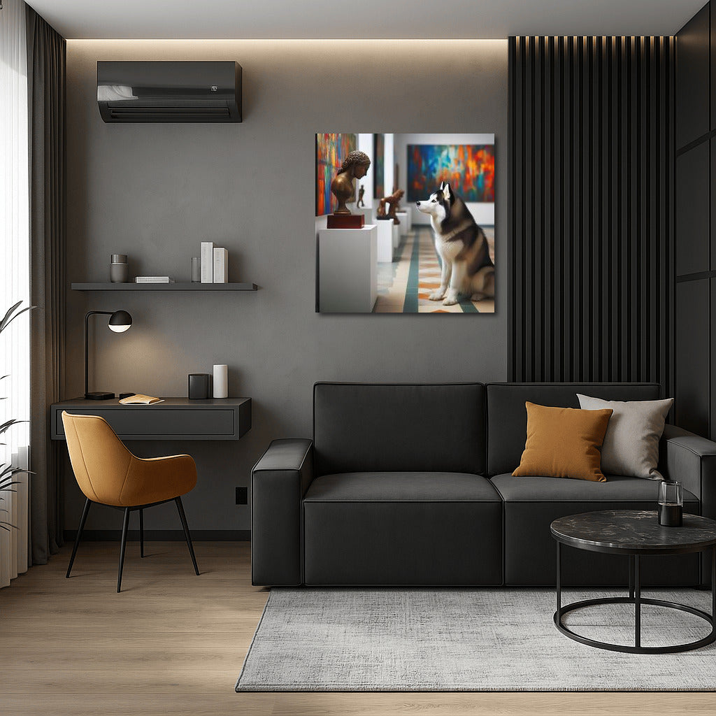 Siberian Husky in the Gallery: Art and Canine Elegance for Your Interior