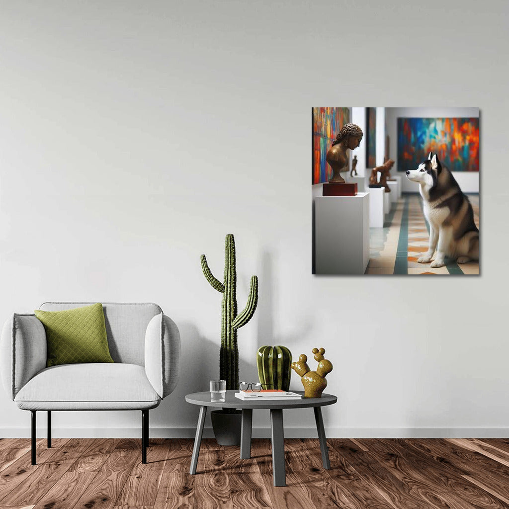 Siberian Husky in the Gallery: Art and Canine Elegance for Your Interior