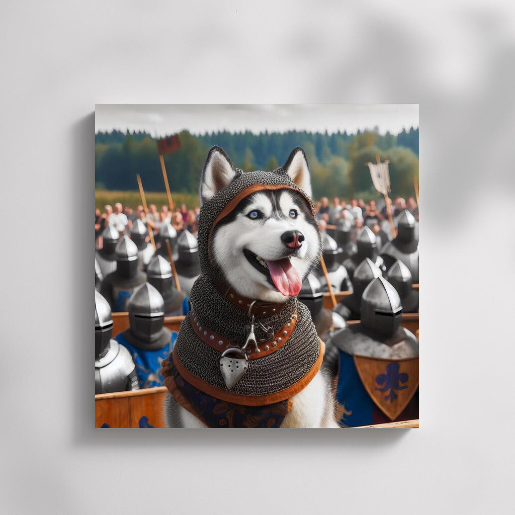 Knight of the North: Siberian Husky at the Medieval Tournament