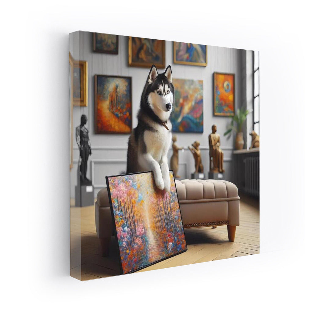 Siberian Husky in the Gallery of Colors: Painting Inspiration