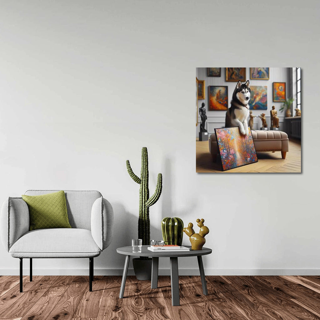Siberian Husky in the Gallery of Colors: Painting Inspiration