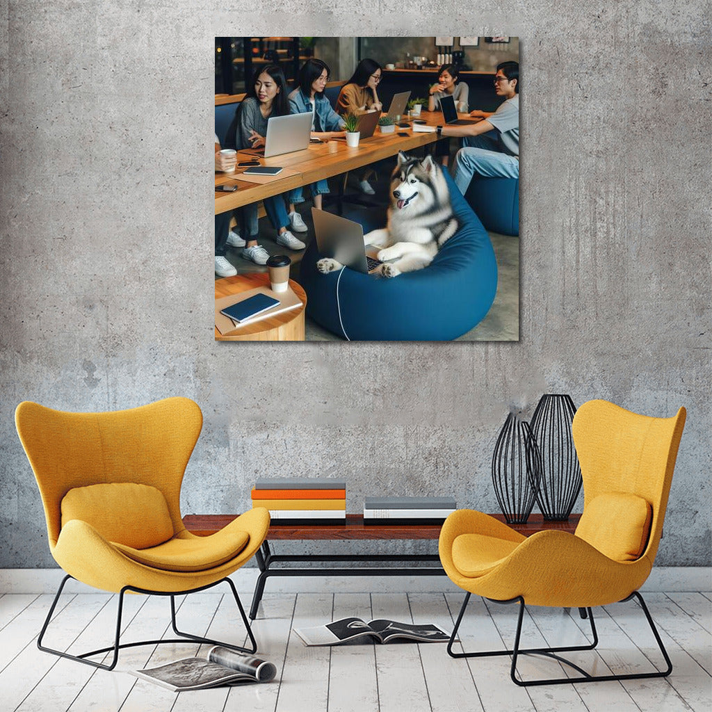 Husky in the Office: Creative Inspiration for the Workspace