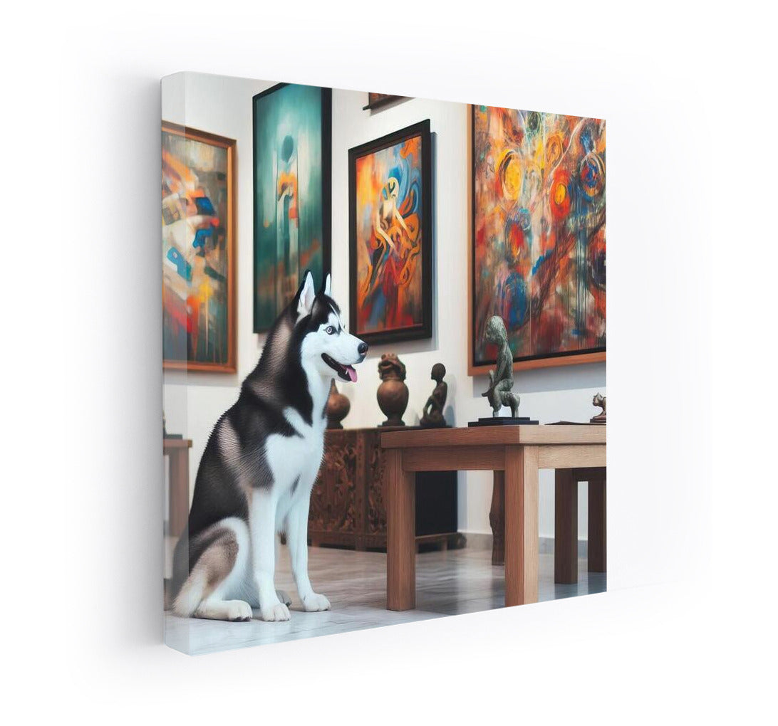 Siberian Husky in Art Gallery: Inspiration on the Wall