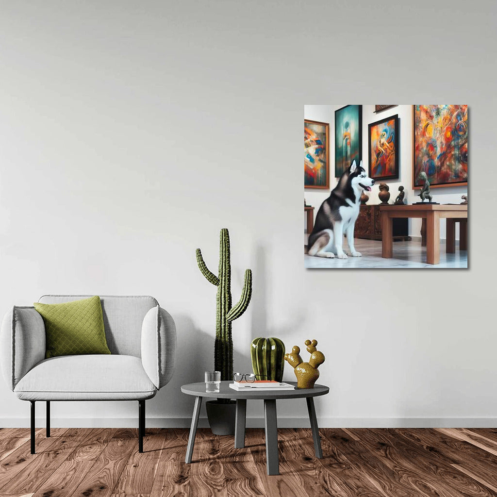 Siberian Husky in Art Gallery: Inspiration on the Wall