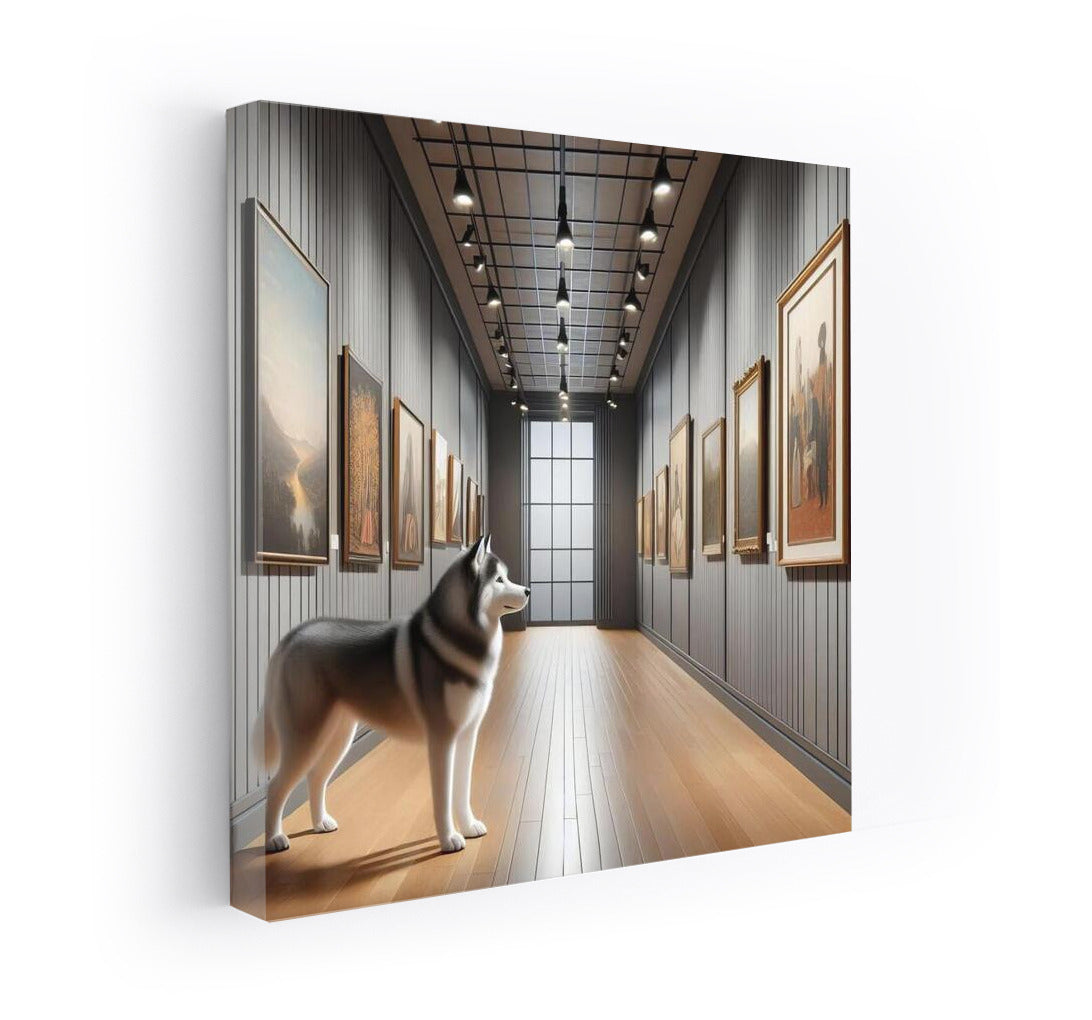 Siberian Husky Magic in the Gallery: Living Wall Art