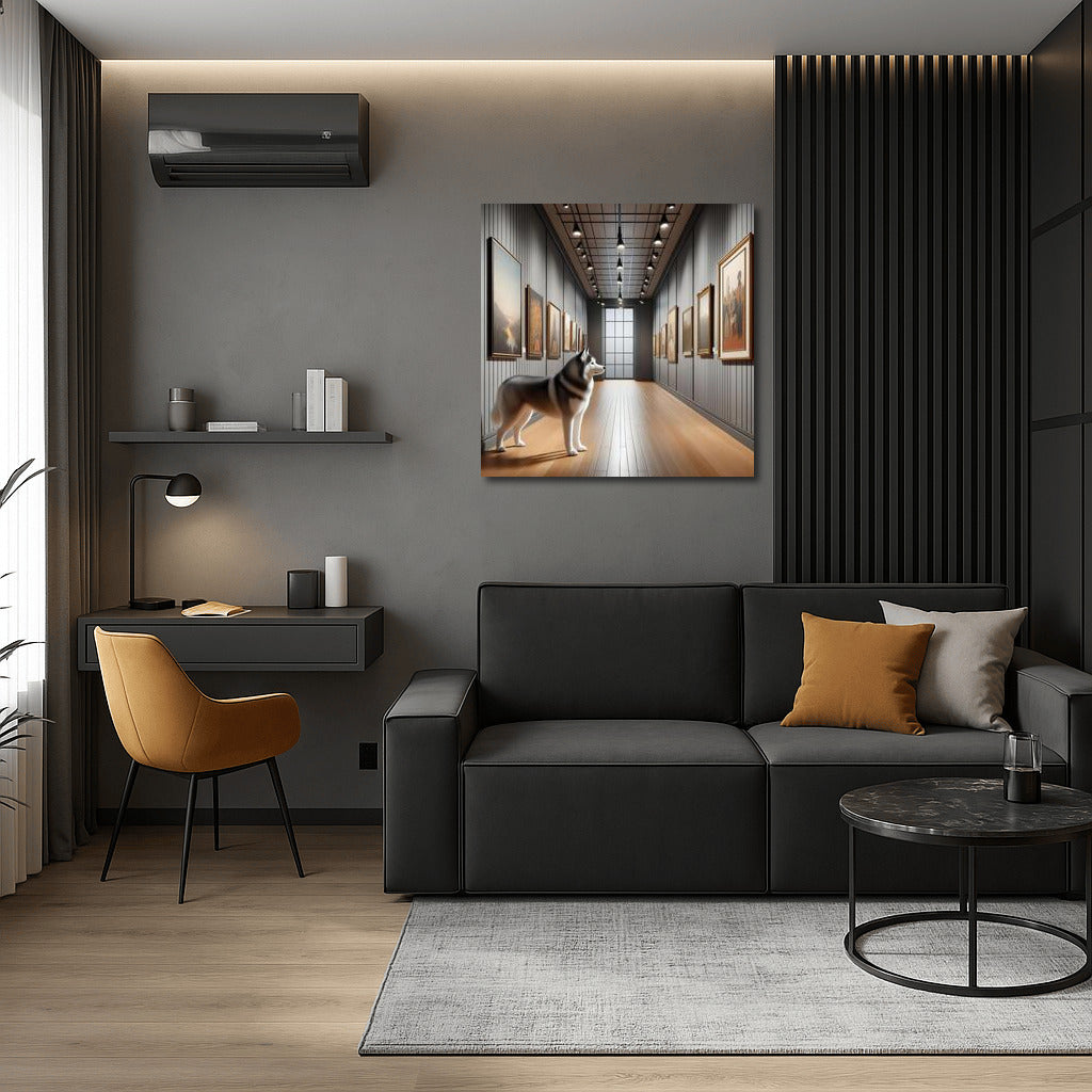 Siberian Husky Magic in the Gallery: Living Wall Art