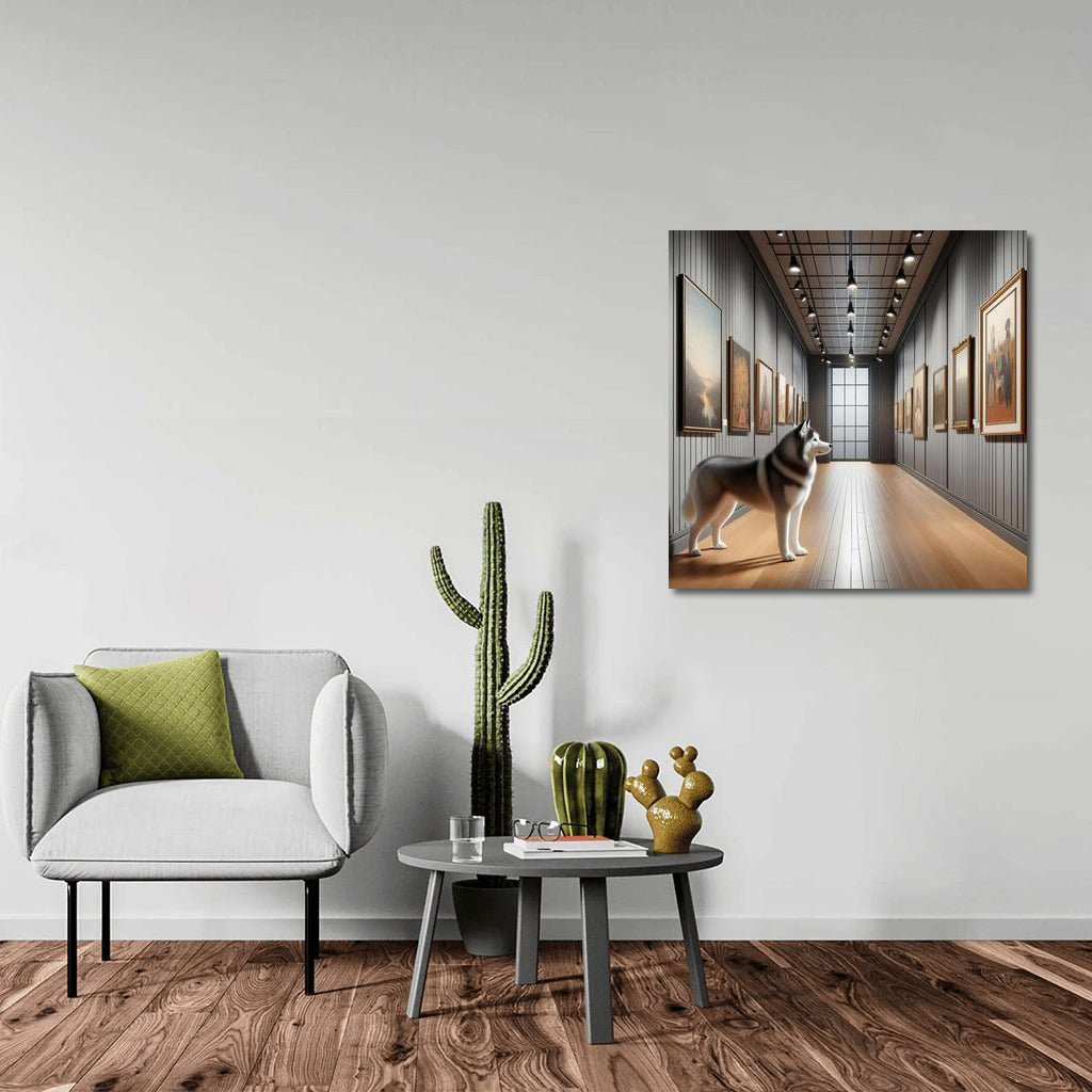 Siberian Husky Magic in the Gallery: Living Wall Art