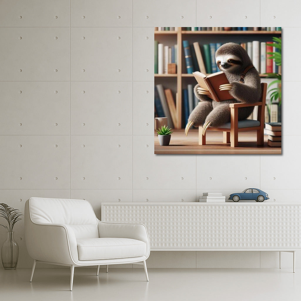 Sloth in the Library: Reading in Comfort