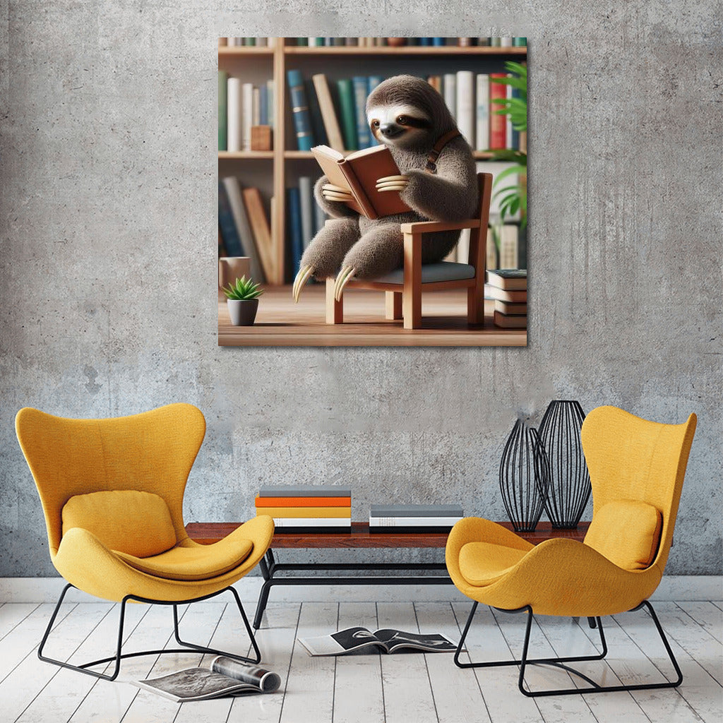 Sloth in the Library: Reading in Comfort