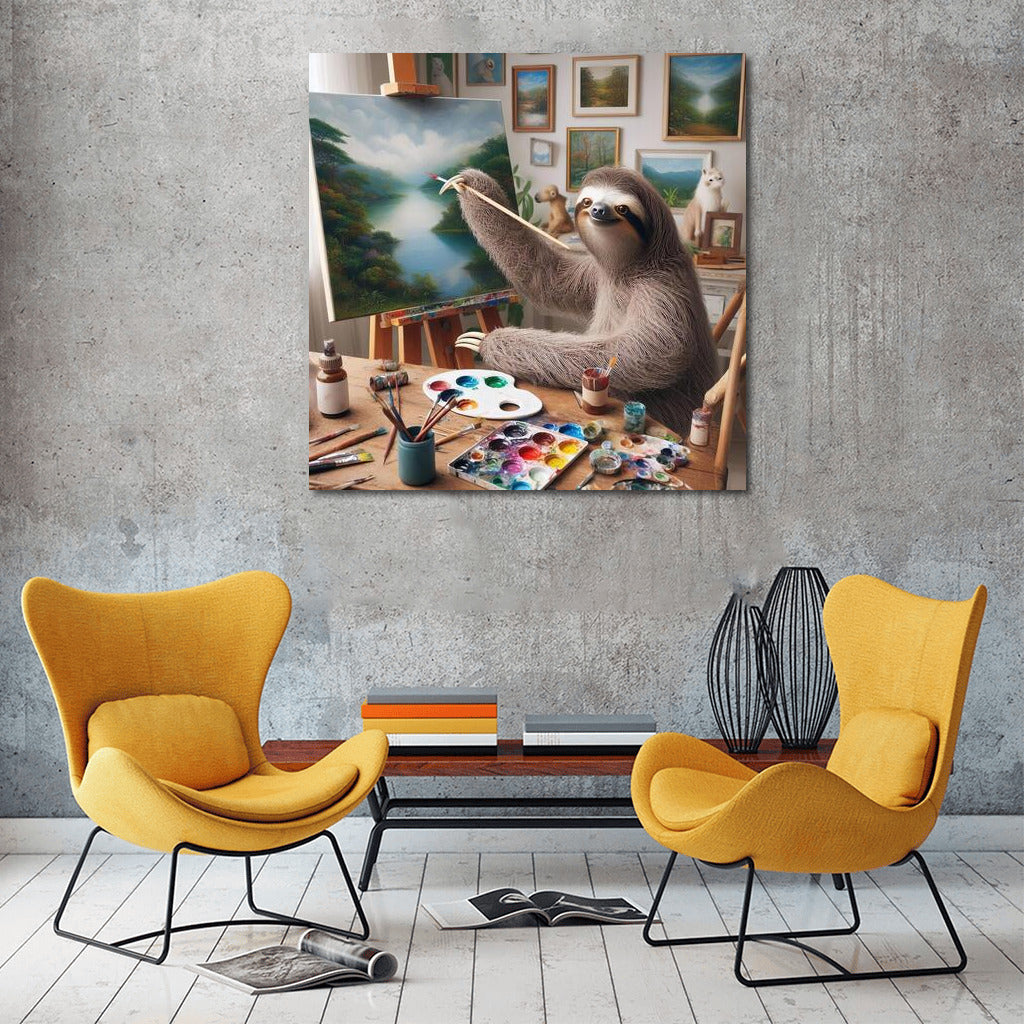 Sloth in the Workshop: Magic on Canvas