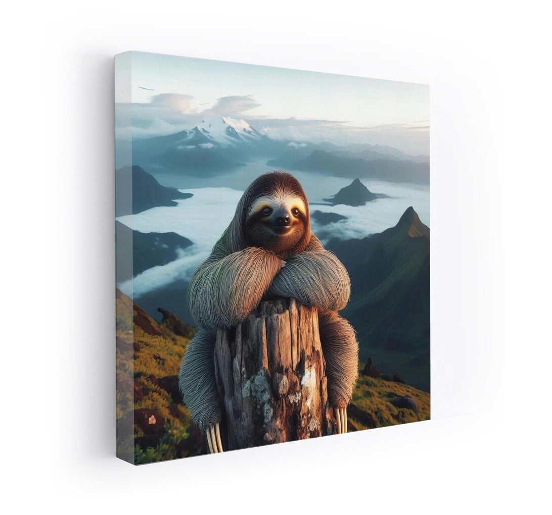 Sloth on the Top of the Mountain: View from Above