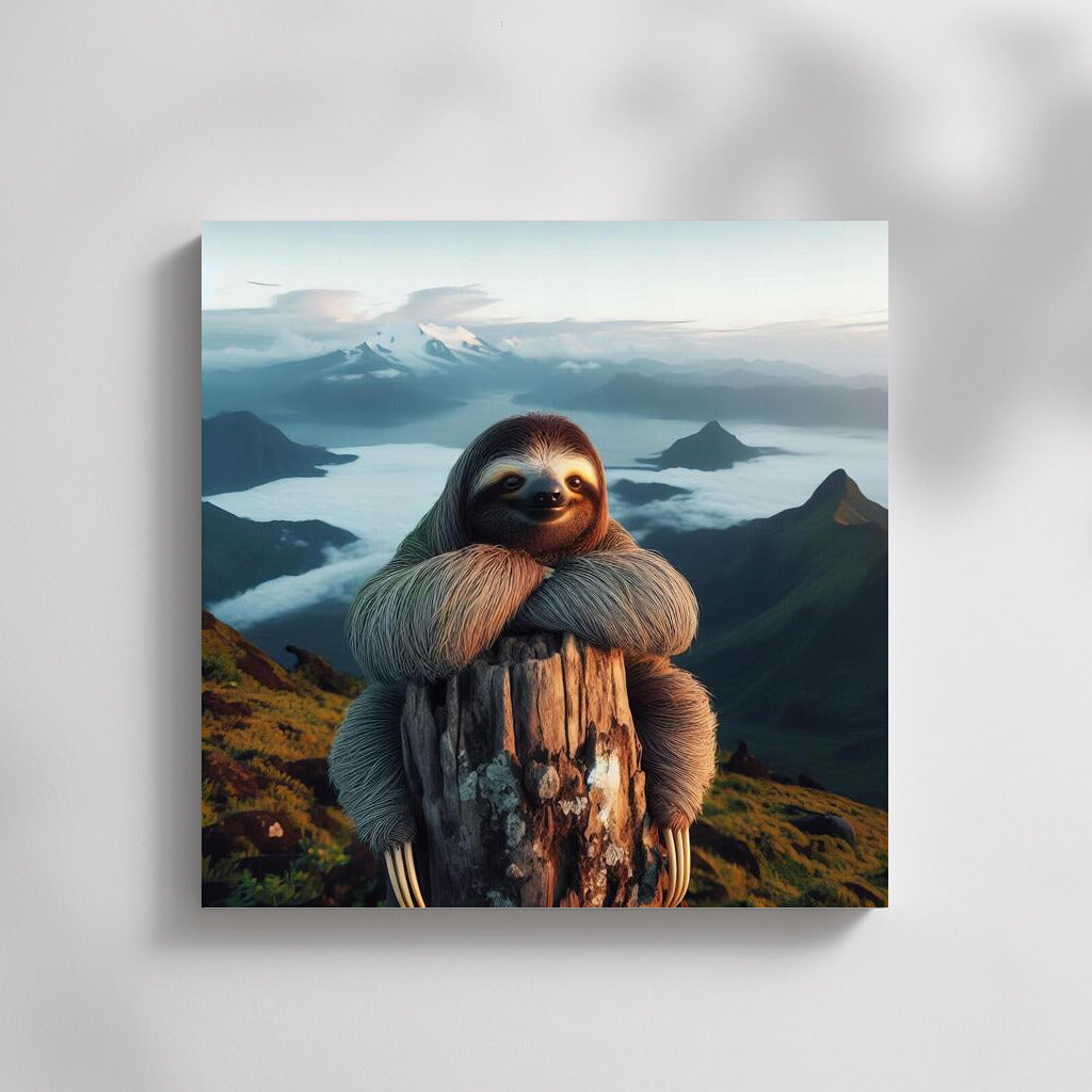 Sloth on the Top of the Mountain: View from Above