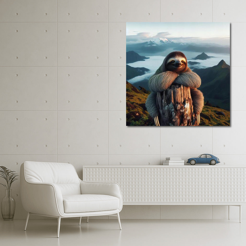 Sloth on the Top of the Mountain: View from Above