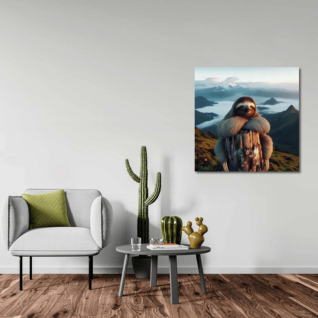 Sloth on the Top of the Mountain: View from Above