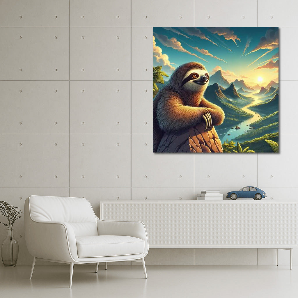 Sloth on the Top: A View from Above for Peace