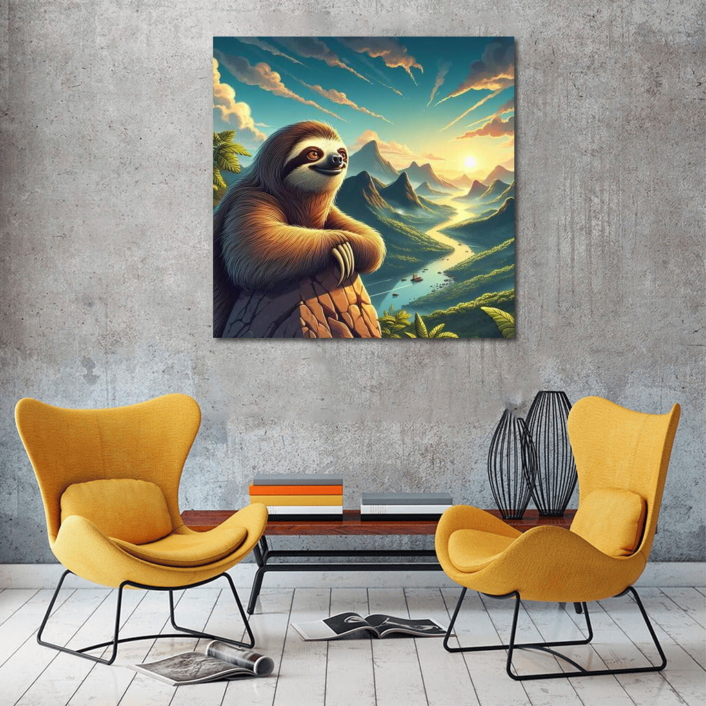 Sloth on the Top: A View from Above for Peace