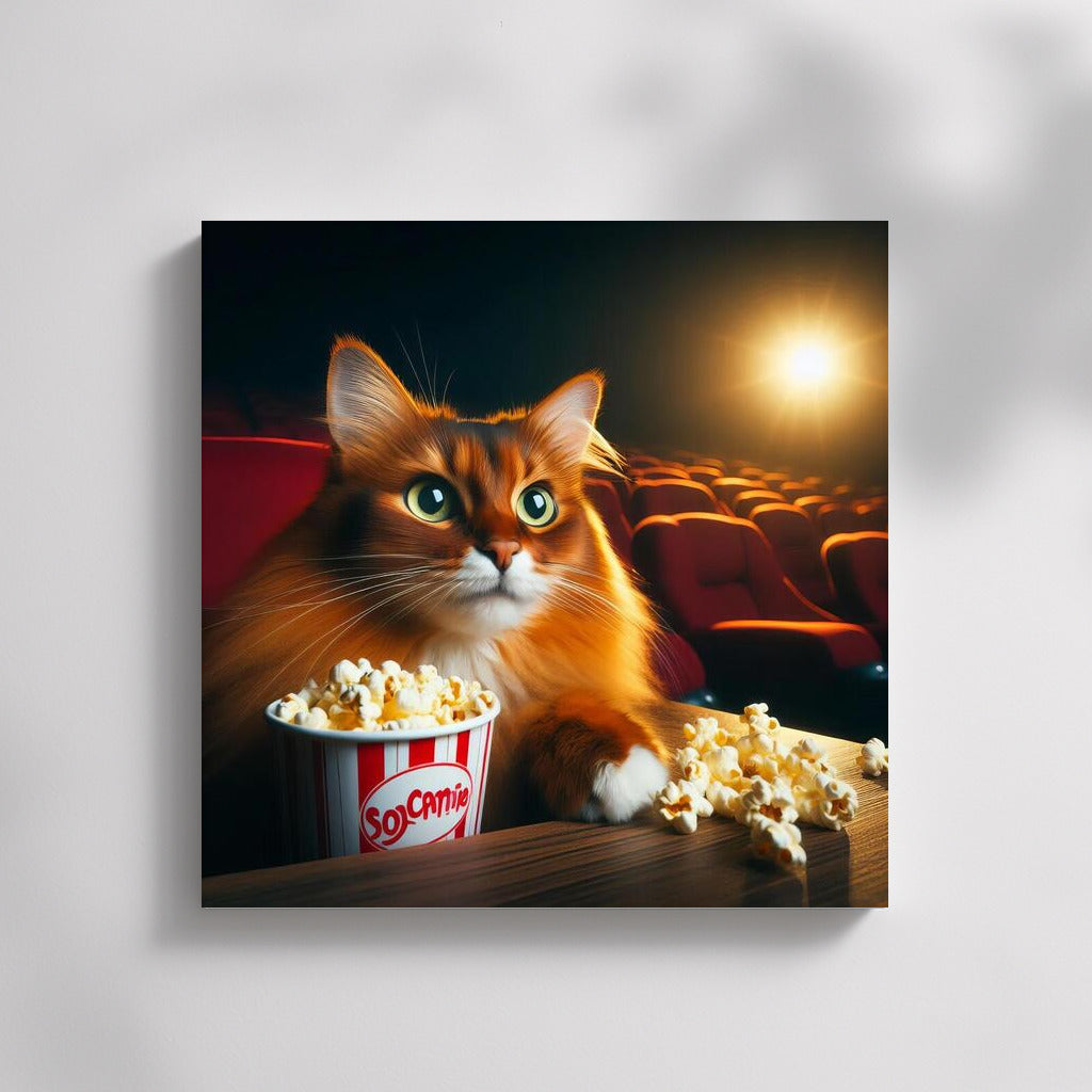 Somali Cat in the Movie: Popcorn and Adventures