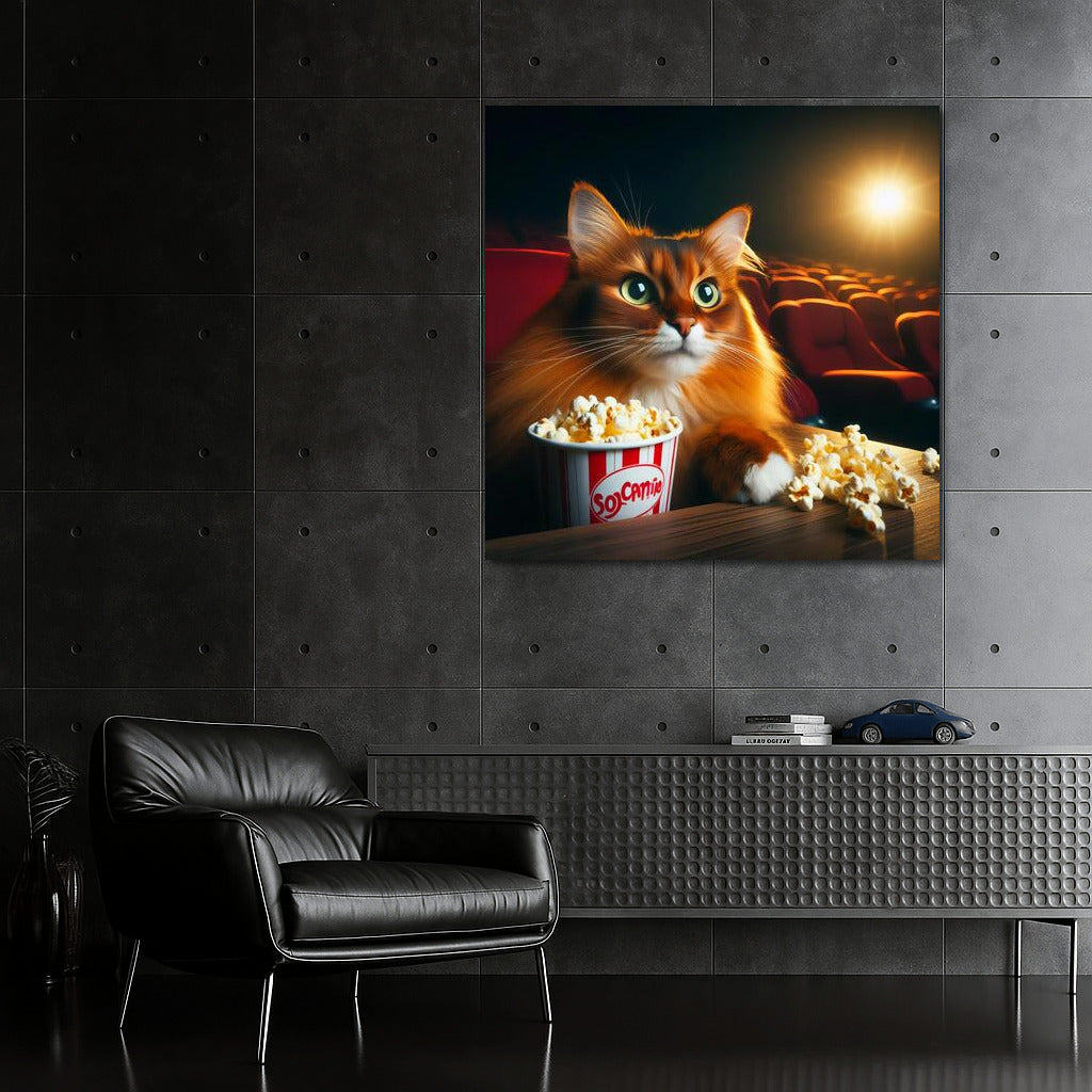 Somali Cat in the Movie: Popcorn and Adventures