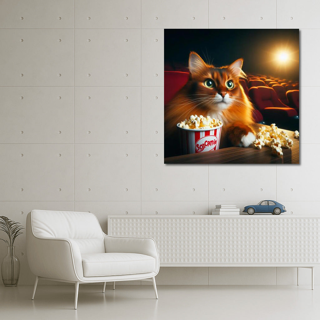Somali Cat in the Movie: Popcorn and Adventures