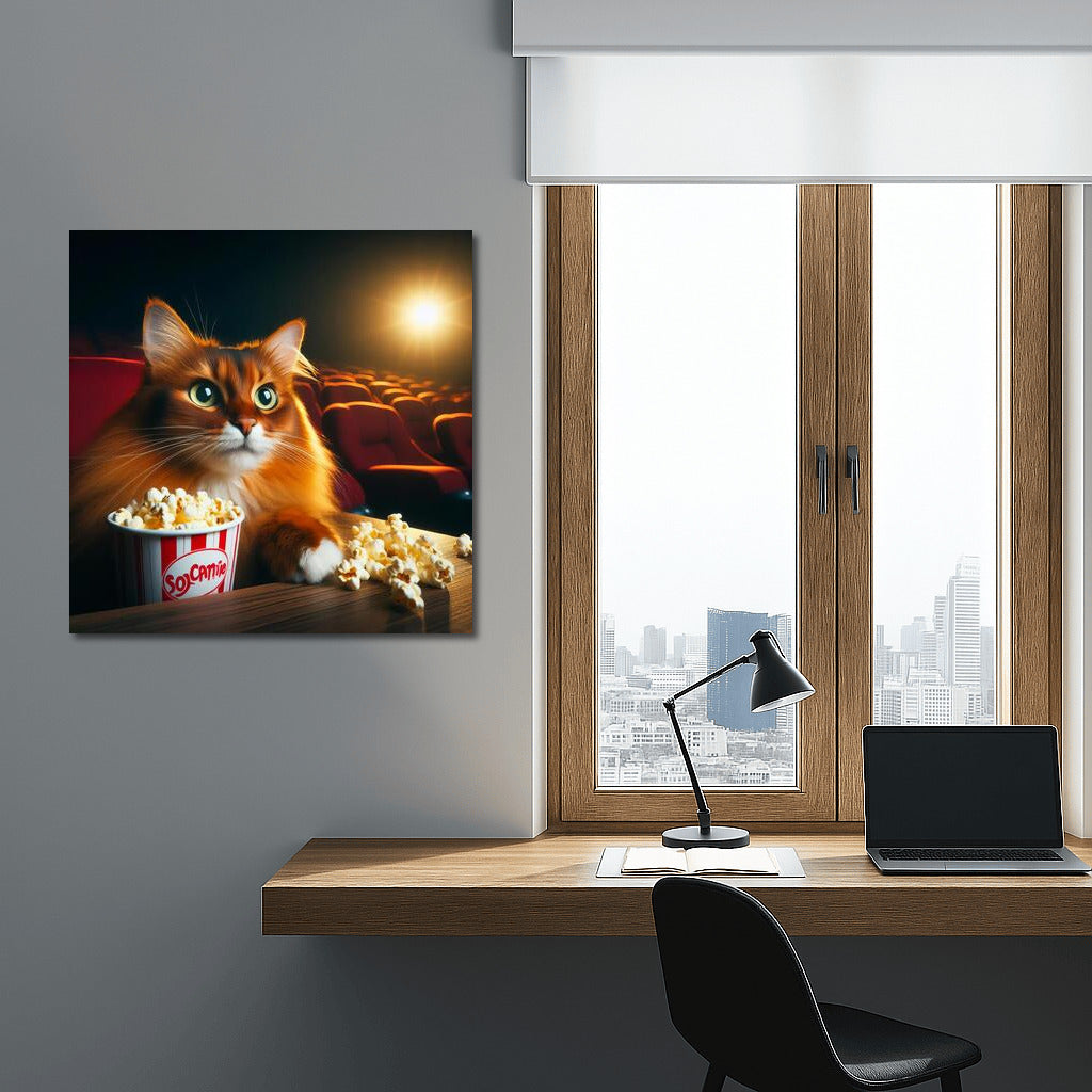 Somali Cat in the Movie: Popcorn and Adventures