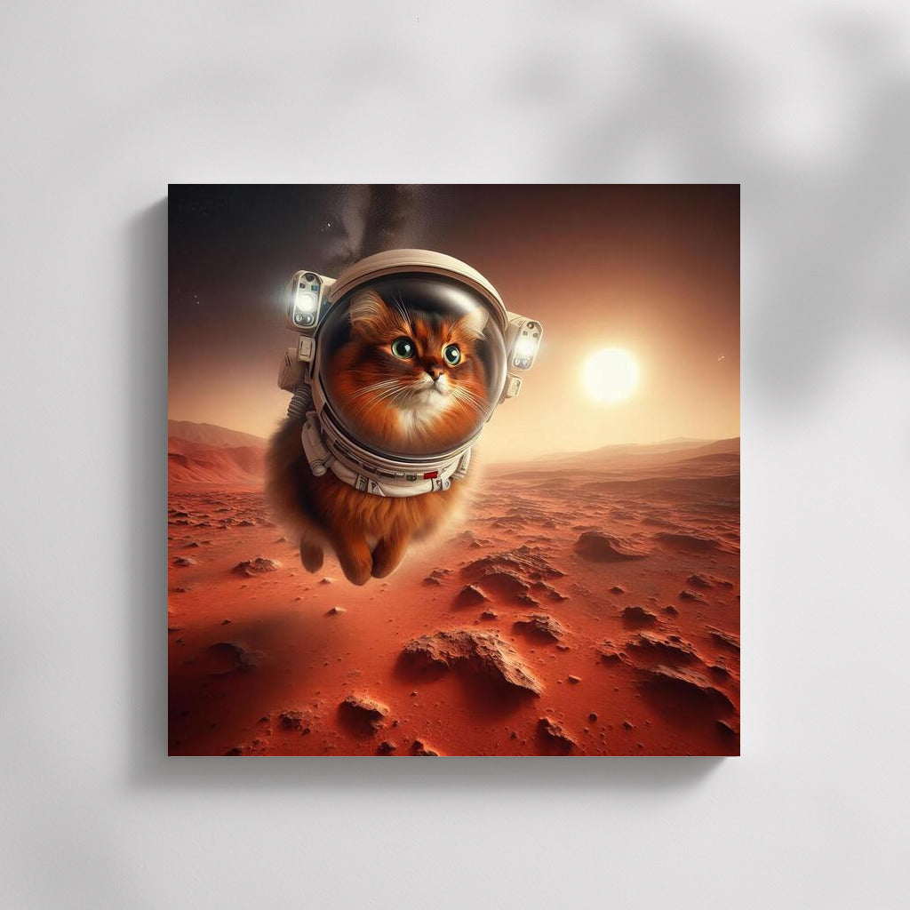 Somali Astronaut Cat on Mars: Landscapes of Exploration