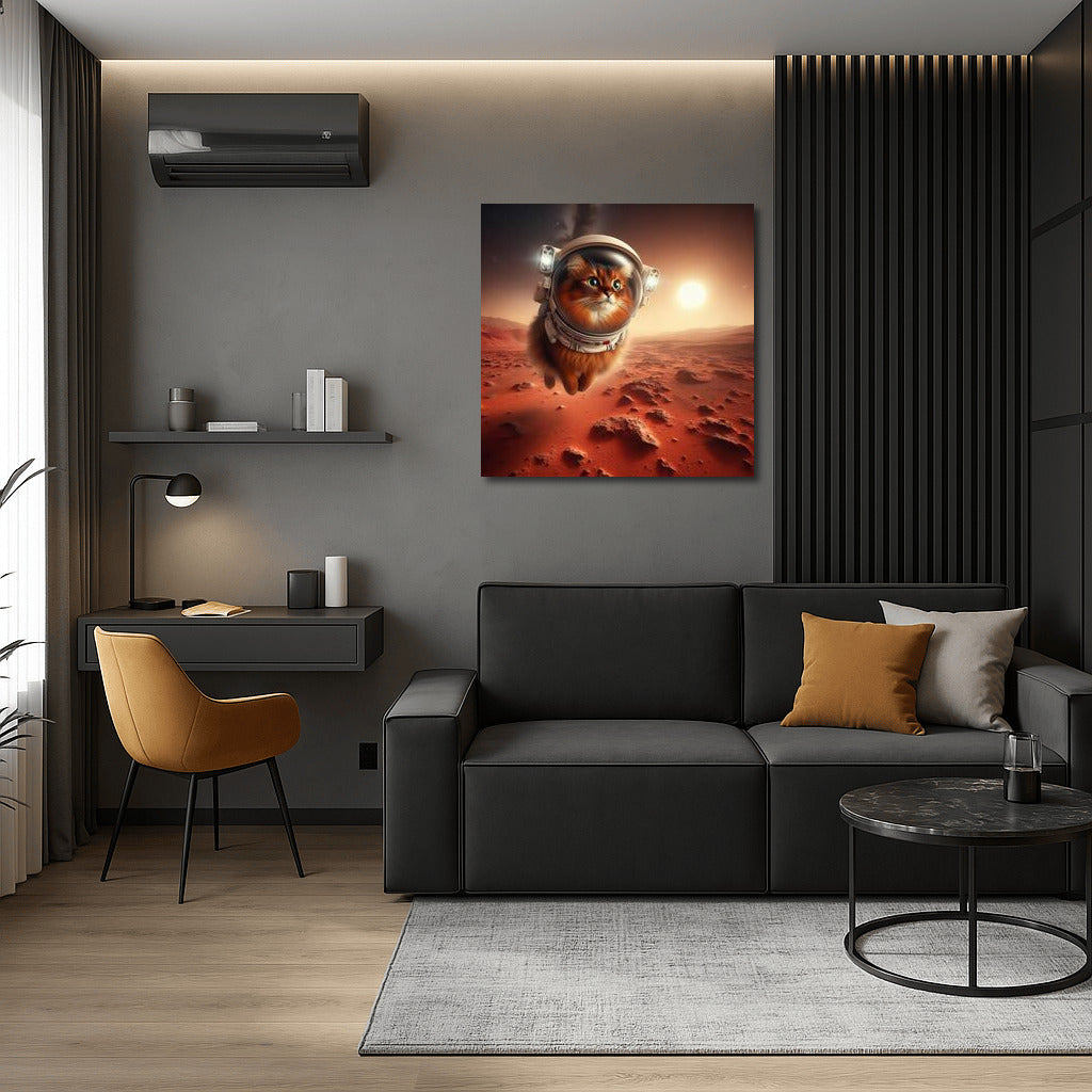 Somali Astronaut Cat on Mars: Landscapes of Exploration