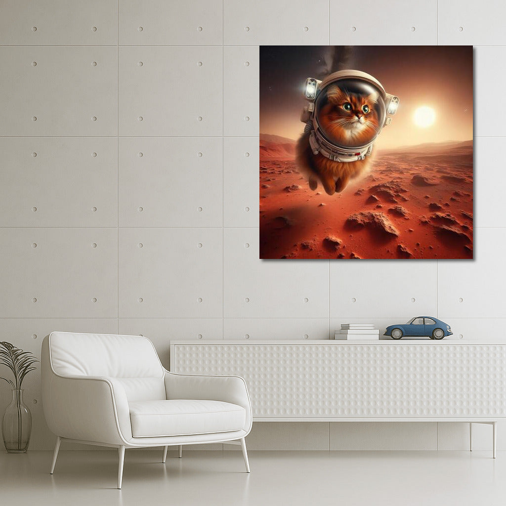 Somali Astronaut Cat on Mars: Landscapes of Exploration