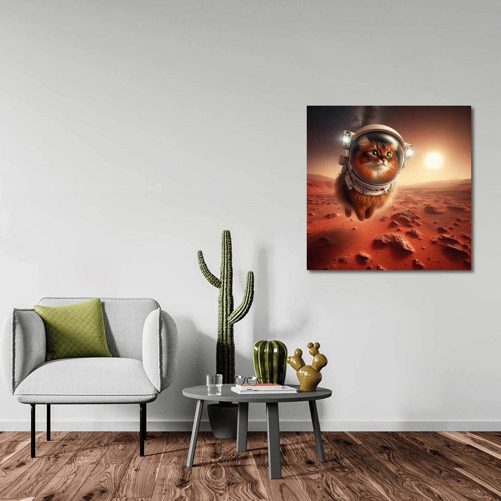 Somali Astronaut Cat on Mars: Landscapes of Exploration