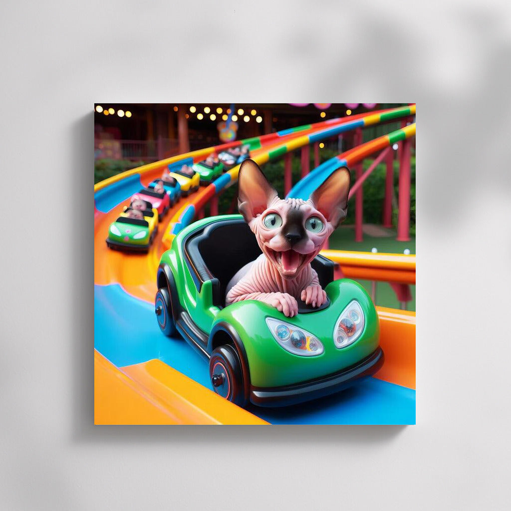 Sphinx in the Amusement Park: Vivid Adventures for Your Walls